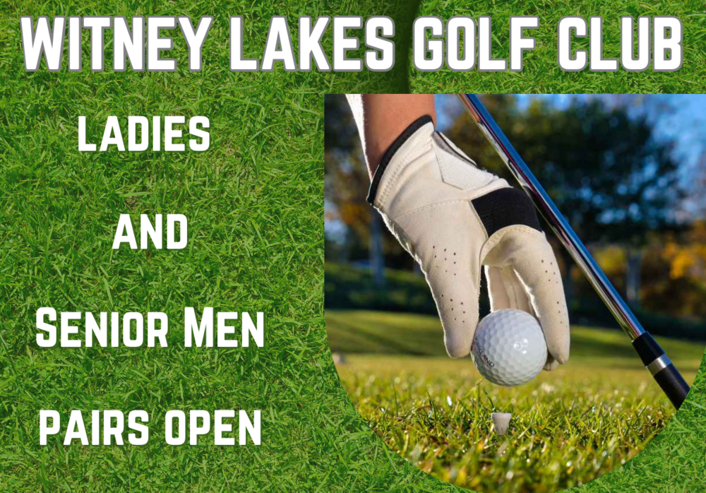 Witney Lakes Ladies & Senior Men Pairs Open