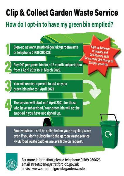Green bin early bird discount