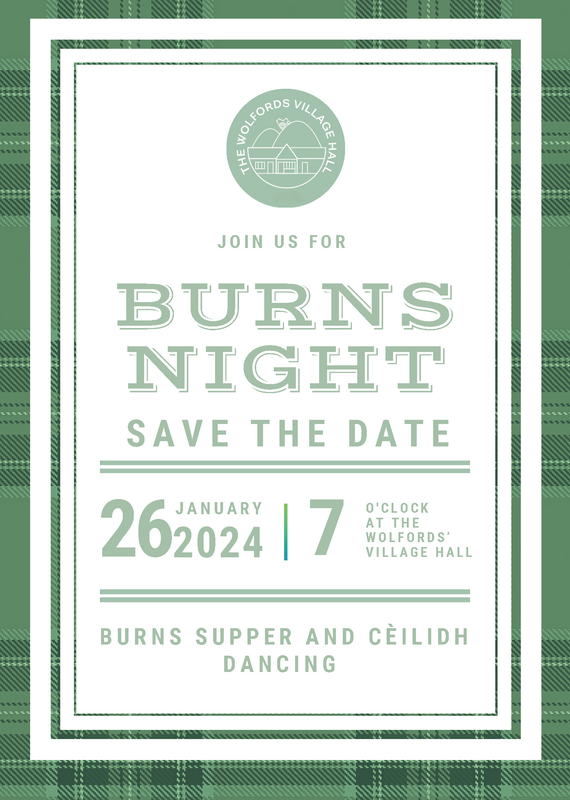 Burns Night Supper and Ceilidh - 26th January 2024