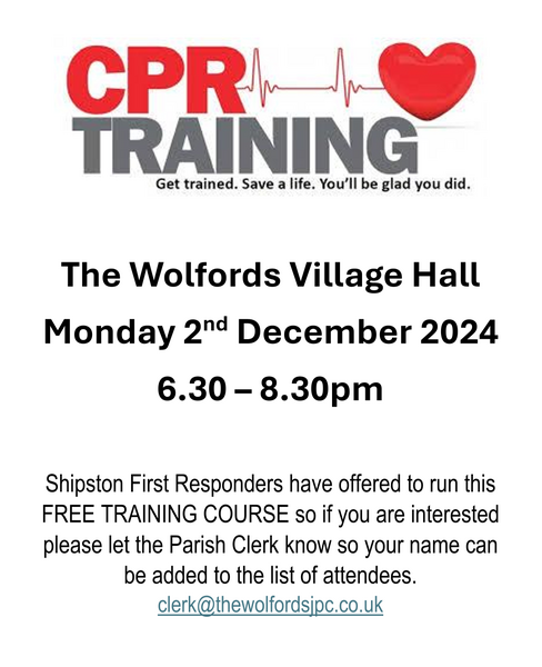 Free CPR and Defib Training - 2nd December 2024