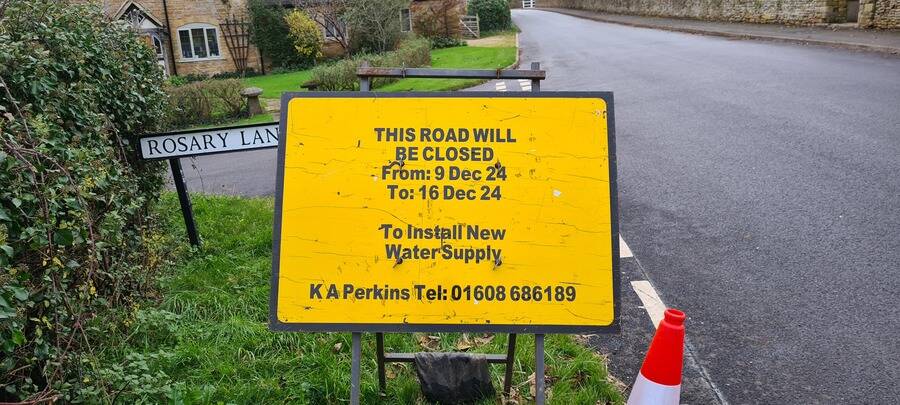 Little Wolford Road Closure - 9th December 2024